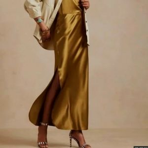 Banana Republic silk maxi skirt